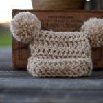 Double Pom Jester Baby Hat ..