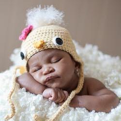 Baby Chick Hat - Newborn Photo Prop